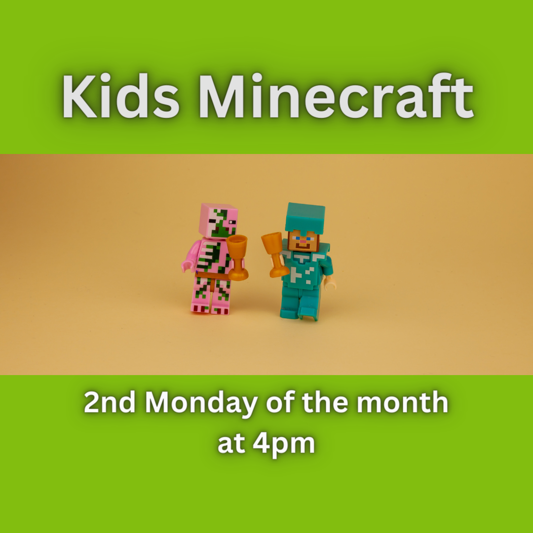 Kids Minecraft  Collegedale Public Library
